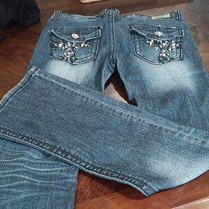 CAMBRIDGE distressed Rinesone Jeans..VINTAGE